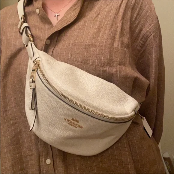 Coach Chalk Leather Belt Bag - Picture 2 of 9